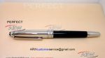 Perfect Replica Montblanc Meisterstuck Stainless Steel Clip And Cap Black Rollerball Pen